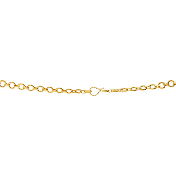 22K Gold Pachi Mango mala Necklace Set - Virani Jewelers | The 22K Gold Bejeweled Kundan Necklace Set from Virani Jewelers is simply stunning. This exquisit...