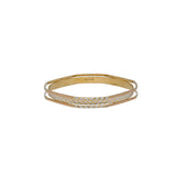 22K Multi Tone Gold Laser Bangles Set of 2 W/ Stacked Band & Diamond Cutting Accents - Virani Jewelers | 



Behold the unique facets of this 22K multi tone gold set of two laser bangles from Virani Jew...