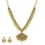 An image of the Antique Laxmi 22K gold necklace set from Virani Jewelers.