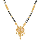 An image of a double-stranded 22K gold necklace from Virani Jewelers | Searching for gorgeous jewelry to add to your wardrobe? Look no further than this sophisticated 2...