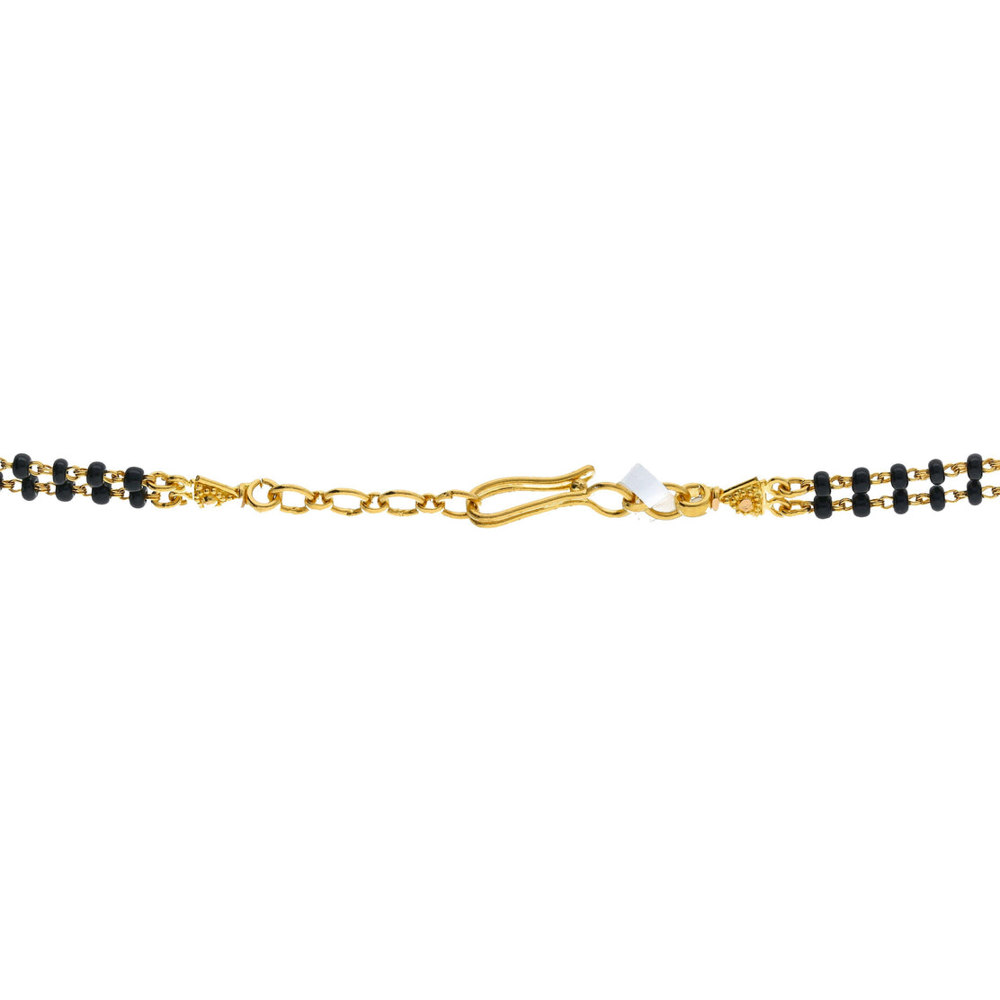 22k Yellow Gold Handy Mangalsutra Bracelet | Black beaded bracelets, Hand  chain bracelet, Mangalsutra bracelet