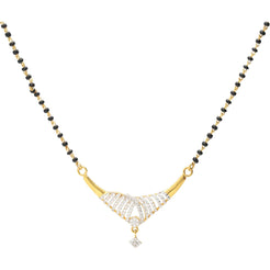 22K Gold Mangalsutra Chain Necklace w/ Colorful Pendant. - Virani Jewelers