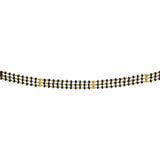 22K Gold Mangalsutra Black Beads Chain, Length 32inches - Virani Jewelers | 


Fine gold wires are interwoven with stunning black beads to craft this magnificent 'mangalsutr...