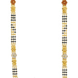 22K Gold Mangalsutra Black Beads Chain, Length 32inches - Virani Jewelers | 


Fine gold wires are interwoven with stunning black beads to craft this magnificent 'mangalsutr...