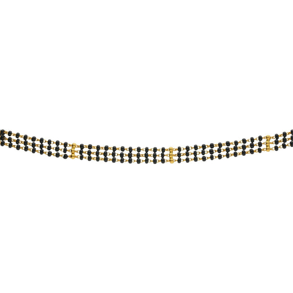 22K Gold Mangalsutra Black Beads Chain, Length 32inches - Virani Jewelers | 


Fine gold wires are interwoven with stunning black beads to craft this magnificent 'mangalsutr...