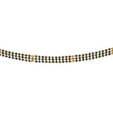 22K Gold Mangalsutra Black Beads Chain, Length 30inches - Virani Jewelers | 


Adorn your neck with a dainty and striking of this 22K yellow gold mangalsutra chain.The fine-...