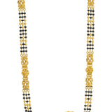 22K Gold Mangalsutra Black Beads Chain, Length 30inches - Virani Jewelers | 


Adorn your neck with a dainty and striking of this 22K yellow gold mangalsutra chain.The fine-...