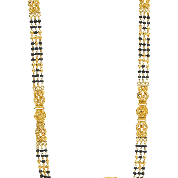 Black and gold mangalsutra sale