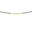 An image of the hook-in-eye clasp on the 22K Gold Mangalsutra Chain from Virani Jewelers.
