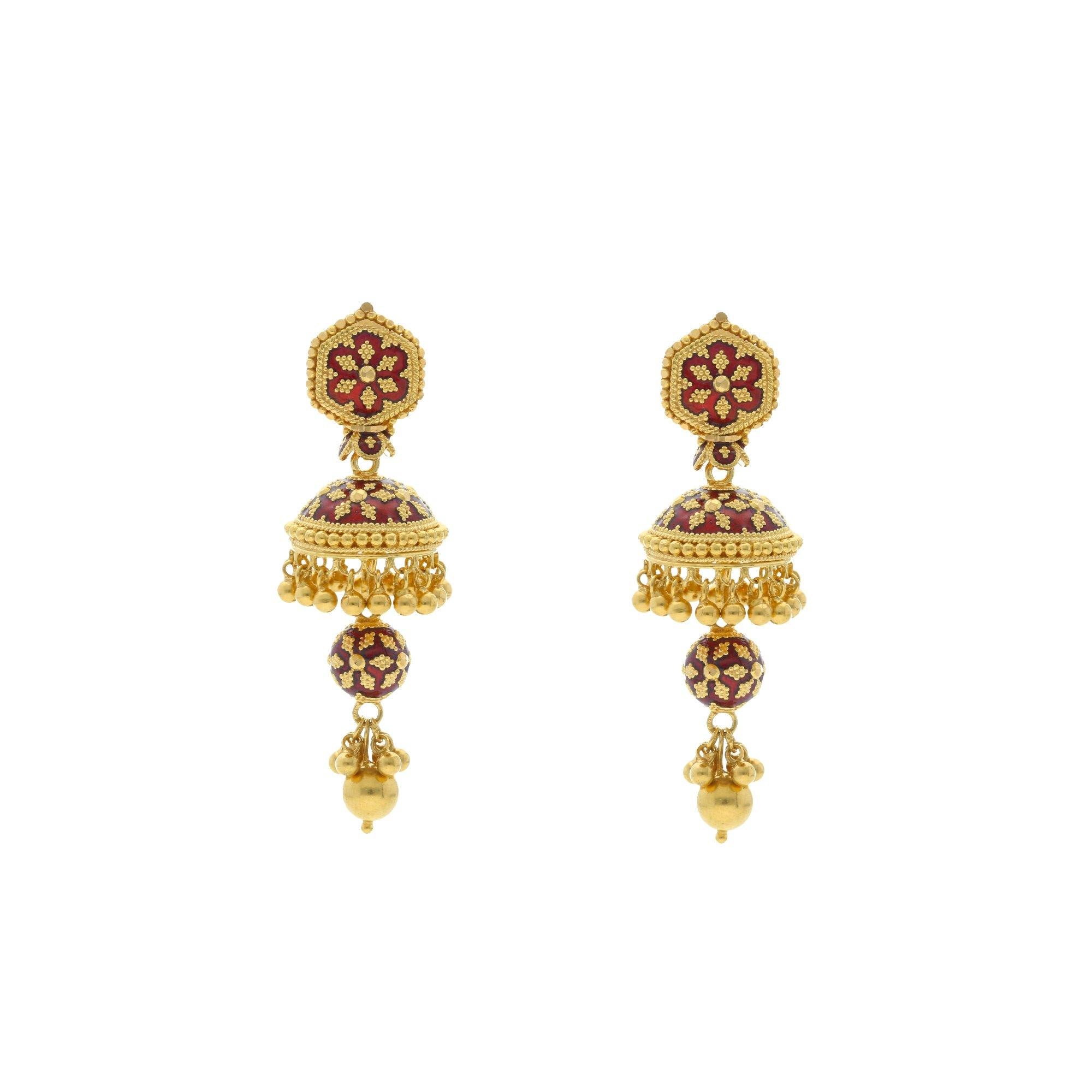 Gold Earring Designs For Daily Use – Blingvine
