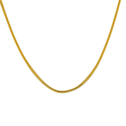 22K Yellow Gold Round Link Chain, 33.8 gm - Virani Jewelers