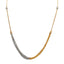 22K Multi Tone Gold Chain W/ Yellow & White Gold Looped Draped Accent - Virani Jewelers