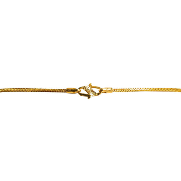 22K Multi Tone Gold Chain W/ Yellow & White Gold Draped Chain Accent - Virani Jewelers |  22K Multi Tone Gold Chain W/ Yellow & White Gold Draped Link Chain Accent for women. This be...