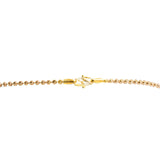 22K Multi Tone Gold Chain W/ Hollow Teardrop Beads & Bead Ball Strand - Virani Jewelers |  22K Multi Tone Gold Chain W/ Hollow Teardrop Beads & Bead Ball Strand for women. This beauti...