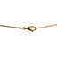 22K Multi Tone Gold Chain W/ White & Rose Gold Detailed Pipe Beads, Size 18.5 - Virani Jewelers