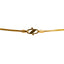 22K Multi Tone Gold Chain W/ Barrel Beads & Gold Cap Tassel Pendant - Virani Jewelers