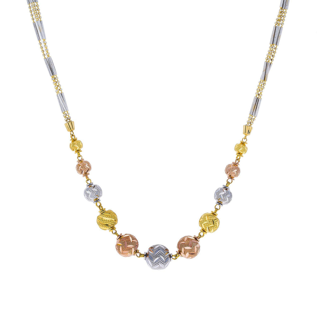 Chic Gold Silver Plated Ball Chain Necklace