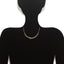 An image showing how the Virani Jewelers 22K gold chain for women will look on your neck.