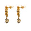 22K Yellow Gold Necklace And Earrings Set W/ Rubies, Emeralds, CZ Stone Jewelry, Pearls & Smooth Gold Balls - Virani Jewelers