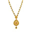 22K Yellow Gold Necklace And Earrings Set W/ Rubies, Emeralds, CZ Gems & Faceted Pear Pendants - Virani Jewelers