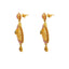 22K Yellow Gold Necklace And Earrings Set W/ Rubies, Emeralds, CZ Gems, Flower Charms & Pear Pendants - Virani Jewelers