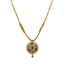 22K  Yellow Gold Necklace & Earrings Set W/ Rubies, CZ Gems & Open Sculpted Flower Pendants - Virani Jewelers