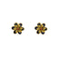 22K Yellow Gold Necklace & Stud Earrings Set W/ Rubies & Sapphires on Large Flower Pendants - Virani Jewelers