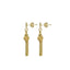 22K Yellow Gold Necklace & Earrings Set W/ Roped Beaded Chain & Tassel Pendants - Virani Jewelers