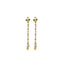 22K Multi Tone Gold Necklace & Earrings Set W/ Beaded Strand & Lariat Tassel Pendants - Virani Jewelers
