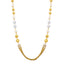 An image of the 22K gold necklace with white and yellow gold and uncut diamonds from Virani Jewelers.