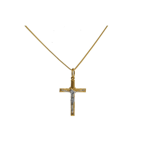 22K Multi Tone Gold Cross Pendant W/ White Gold Crucified Christ - Virani Jewelers | 


The significance of great jewelry lies with meaningful designs and quality gold, much like thi...