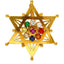 22K Gold Colorful Satkona Pendant - Virani Jewelers
