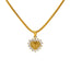 22K Yellow Gold & CZ Stone Letter "P" Heart Pendant - Virani Jewelers