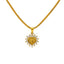 22K Yellow Gold & CZ Stone Letter "D" Heart Pendant - Virani Jewelers