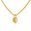 22K Yellow Gold Art Deco Heart Shaped "T" Pendant - Virani Jewelers