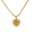 22K Yellow Gold & CZ Stone Letter "W" Pendant - Virani Jewelers