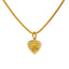 22K Yellow Gold Perforated Heart Shaped "R" Pendant - Virani Jewelers