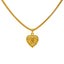 22K Yellow Gold Layered Heart "N" Pendant - Virani Jewelers