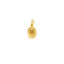22K Yellow Gold Letter H Pendant