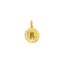 22K Yellow Gold Rounded R pendant