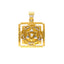22K Multi-Tone Gold Shatkona Pendant