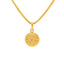 22K Yellow Gold Round Om Pendant
