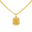 22K Yellow Gold Textured FIligree Pendant