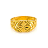 22K Yellow Gold Signet Ring For Kids W/ Square Etched Frame - Virani Jewelers |  22K Yellow Gold Signet Ring For Kids W/ Square Etched Frame. Allow your little one to stand out ...