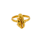 22K Yellow Gold Ring For Kids W/ Smooth Abstract Design - Virani Jewelers |  22K Yellow Gold Ring For Kids W/ Smooth Abstract Design. This delicate 22K yellow gold ring feat...