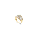 22K Yellow Gold CZ Ring W/ Open Fence Design & Flower Decal - Virani Jewelers | 



Grace your chic attire with the delicate and sleek details of precious gemstone accessories s...