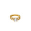 22K Gold Aesha Minimal Ring w/ CZ Stones - Virani Jewelers