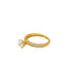 22K Gold Daksha Minimal Ring w/ CZ Stone - Virani Jewelers