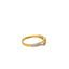 22K Gold & CZ Stone Mishka Minimal Ring - Virani Jewelers