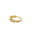 22K Yellow & White Gold Two Layer Beaded Ring - Virani Jewelers